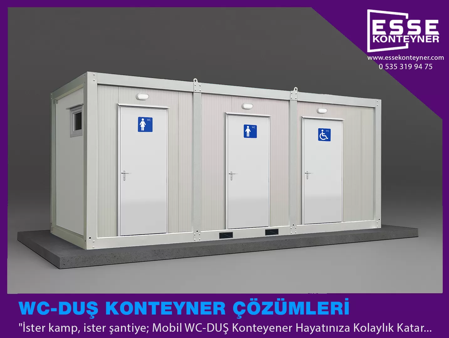 Konteyener WC DUŞ Fiyatları