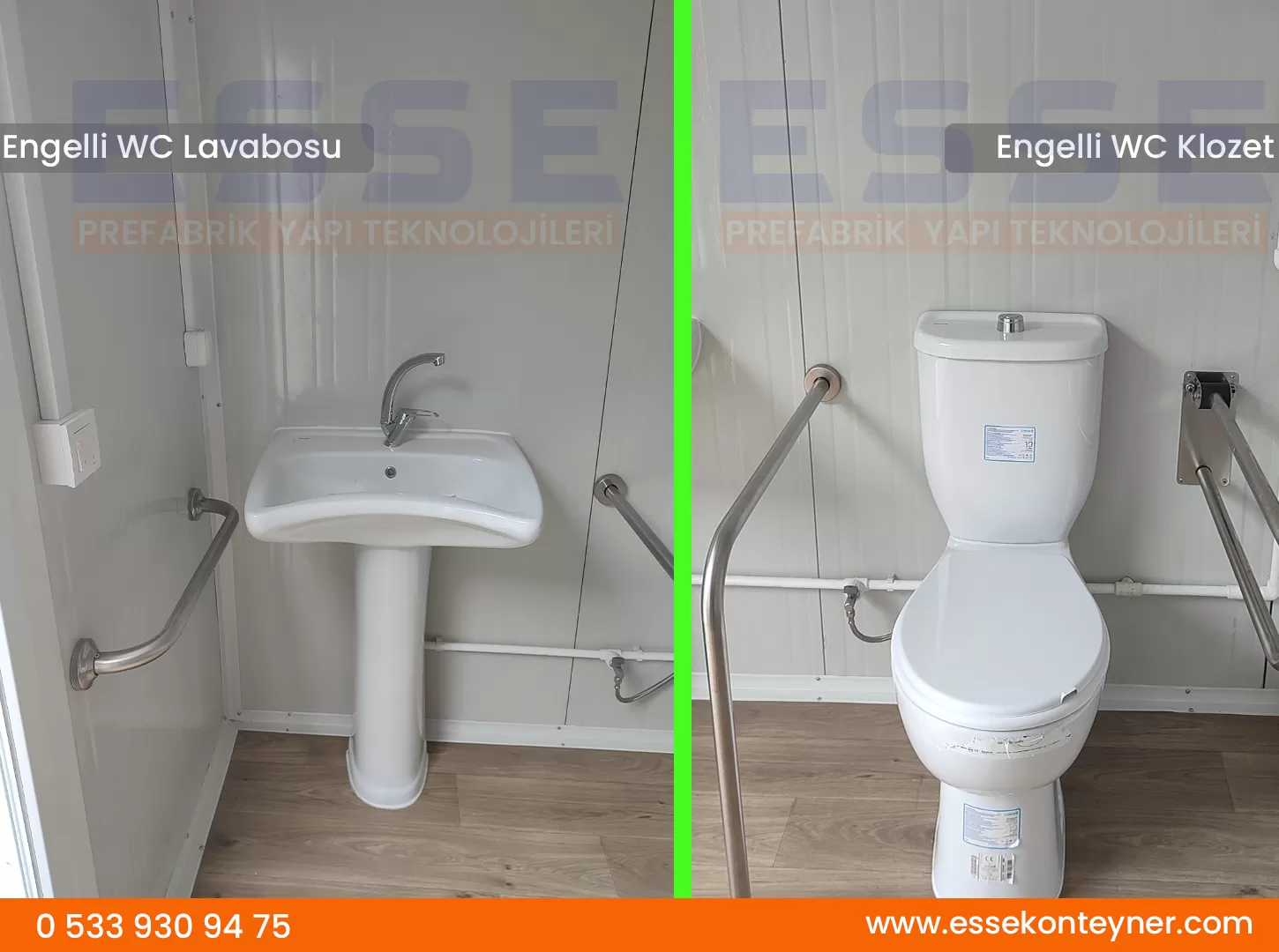 Engelli WC Duş Kabinleri