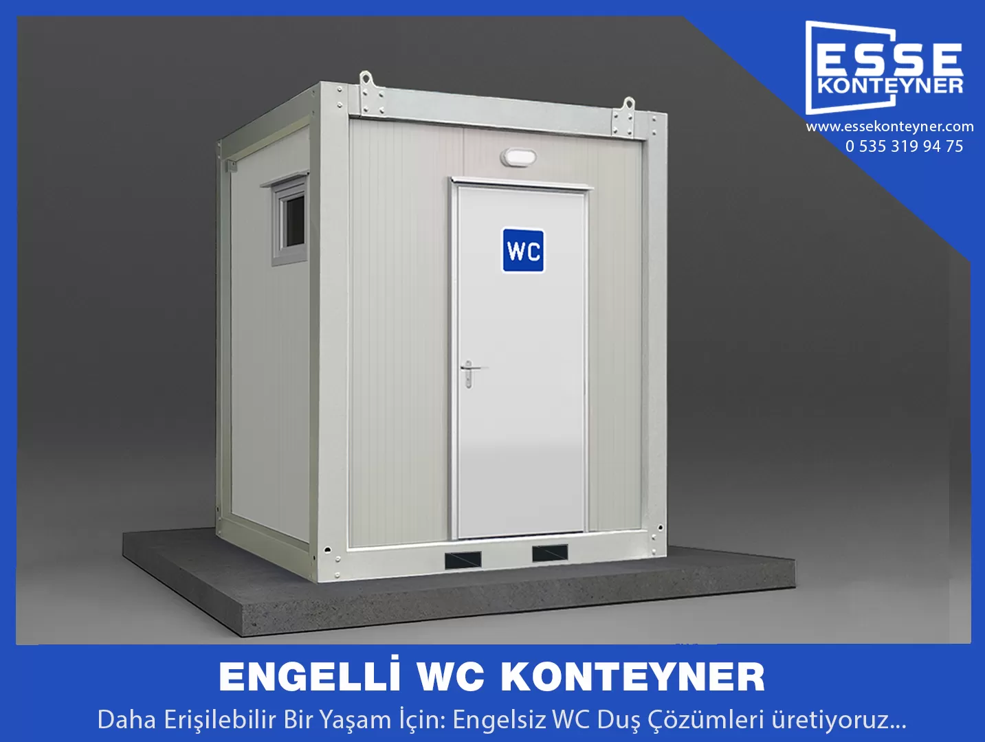 Engelli WC Duş Konteynerler